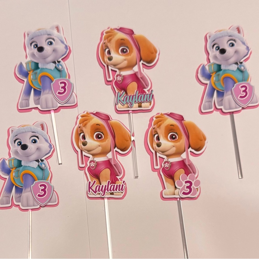 Paw Patrol Party cupCake Toppers - any theme